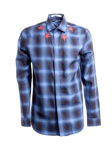 givenchy paneled plaid shirt|Givenchy Mixed Plaid Flannel Shirt .